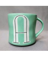 Anthropologie Coffee Mug Tea Cup Monogram Initial &quot;A&quot; Hand Painted Potte... - $10.40