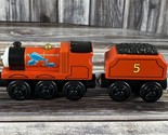 Fishy James w/ Tender Thomas The Tank Engine &amp; Friends Wooden Magnetic (... - $19.34