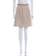 Helmut Lang Rare Archival Vintage Tan Quilted Ruffle Waist Skirt ~ 42 IT... - $157.28 CAD