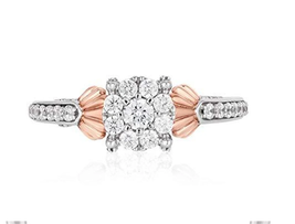 Unique Design Elegant Female Engagement Ring Luxury Rose gold Wedding Ring - £88.72 GBP