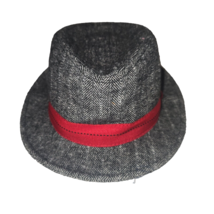 Baby Cat &amp; Jack NWTS Toddler Boys Fedora Hat with tags Gray Red 6-12M - $11.13