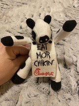 Chick-fil-A Plush Cow Doll Toy Eat Mor Chikin 6&quot; Tall Limited Edition (2008) - £12.50 GBP