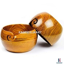 Premium Rosewood Crafted Wooden Portable Yarn Bowl | Knitting Bowls | Cr... - £30.66 GBP