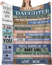 Daughter Gifts From Mom, To My Daughter Blanket, Gifts For Daughter, Gif... - $26.82