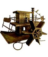 Boat Water Mill Handmade C1960-70 MCM Antique Metal Nautical Music Box SS - €59,98 EUR