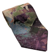 Designer Silk House by Executive Abstract Art Deco Multicolor Novelty Necktie - £17.02 GBP