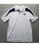 Pro Edge Knights Apparel Polo Shirt Men&#39;s L White LSU Louisiana State Un... - $429.20 MXN