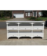 Great looking large, solid, 3 tier buffet dining sideboard, bright white... - €188,04 EUR