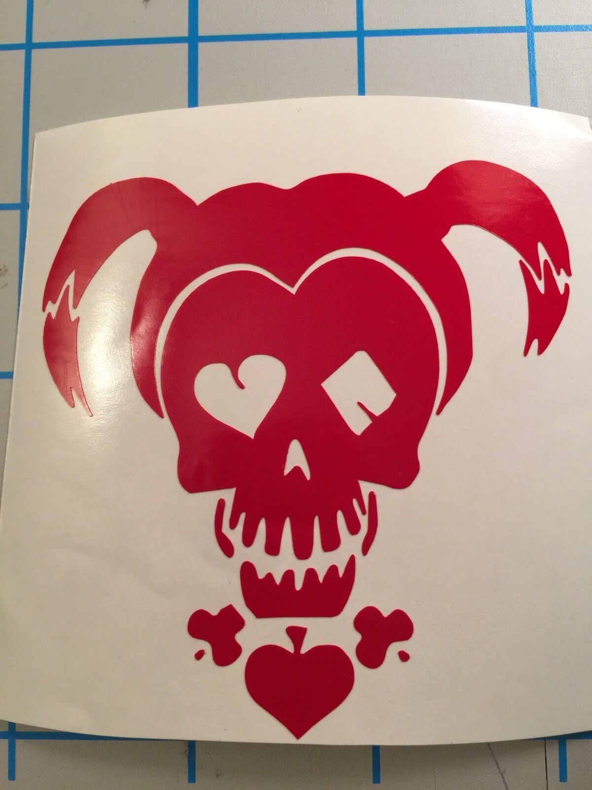 FREE SHIPPING! Suicide Squad Harley Quinn HEAD SKULL Decal Sticker Joker Deadsho