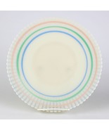 Macbeth Evans Petalware Pastel Bands Cremax Salver Plate, Vintage Glass ... - £39.15 GBP