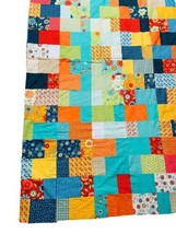 Checkerboard Quilt 80&quot; x 82&quot; Ready for Backing and Batting DIY Quilting ... - £18.44 GBP