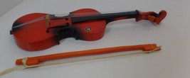 Minatare Wood Violin 13&quot; Long &amp; Bow 10&quot; Long Made In Mexico (Stamped) 2 Pc. Set - £15.77 GBP