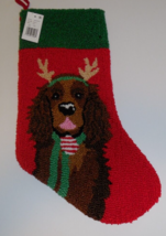 C&amp;F Home Hooked Needlepoint Christmas Stocking Cavalier King Charles Spa... - $34.60