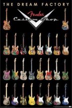 Fender Dream Factory Guitar Poster - £10.29 GBP