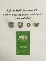 Lift the Dot S.S Socket, Backing Plates, and Eyelet Attached Stud 100 sets - $150.92