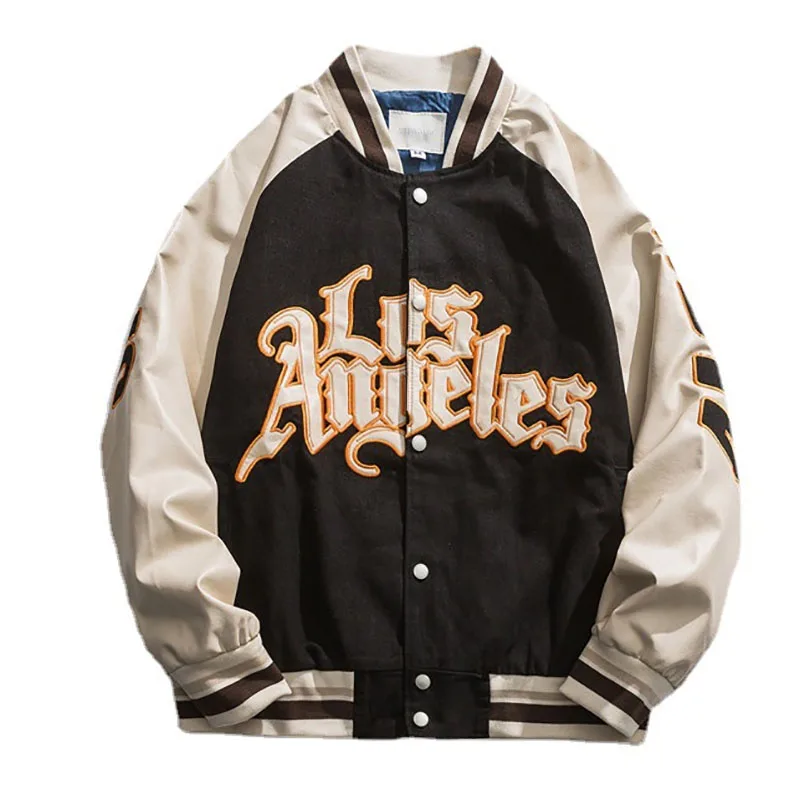  Hiphop Varsity Bomber Y2k Jacket Female Spring Baseball Basic Jackets Male Fash - £166.59 GBP