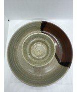 Vintage Ross Canada Stoneware Pottery Chip &amp; Dip Set Beige Brown Speckle... - £36.47 GBP