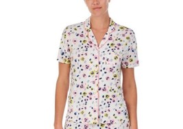 Cuddl Duds Womens Printed Knit Pajama Top Only,1-Piece Size:X-Large,Muticolor - £42.84 GBP