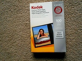 Kodak Premium Color Brilliant Gloss Photo Paper 4&quot; x 6&quot; 100  sheets - $19.79