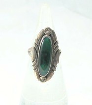 Native American Signed Nakai Paua Shell Sterling Silver 925 Ring - £52.93 GBP