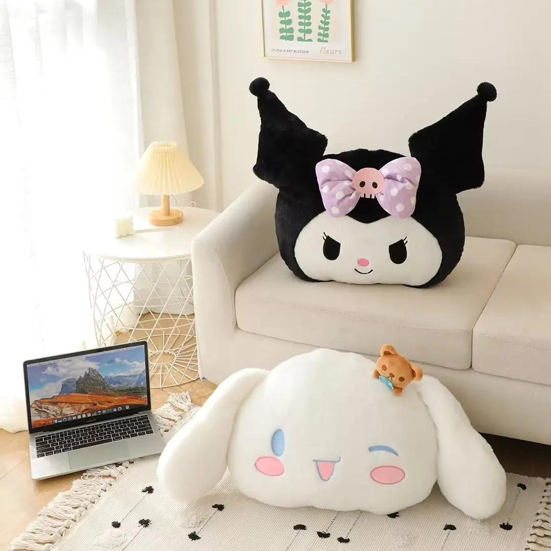 Sanrio Soft Kuromi Cinnamoroll Plush  Stuffed Anime Lovely Throw Pillow Back Cus - £57.32 GBP