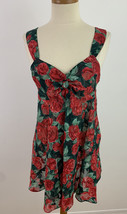 Vintage Victoria&#39;s Secret Women&#39;s S Gold Label Chemise Nightgown Red Rose Gown - £24.66 GBP