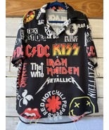 NWOT Vtg Rock Music advertising Adult? smaller sz 16 5XL KISS AC/DC LED ... - £57.78 GBP
