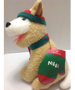 Hallmark Nikki Plush Puppy Dog Tan wearing Scarf and Hat Plushie Lovie N... - £17.62 GBP