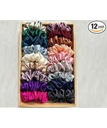 SIMMI Classic Satin Silk Scrunchies For Women And Girls Set Of 12 Scrunchie - €22,27 EUR