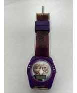 Disney Watch Frozen Digital Purple Color Plastic Wrist Watch - Needs Bat... - $16.46 CAD