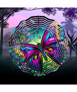 Beautiful Iridescent Butterfly Wind Spinner 10&quot; /w FREE Shipping - $34.30 CAD