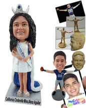 Personalized Bobblehead Miss waiting to receive award - Careers &amp; Professionals  - £71.39 GBP