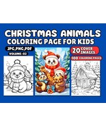 Christmas Coloring Pages for Kids, Toddlers, Preschool Printables, PDF - $5.00