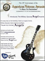 The American Military Veterans Spouse Gibson Les Paul Angel guitar 2005 ad print - £3.38 GBP