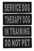 Removable Pet Patches Service Threapy Training Harness Accessories Set of 2 - $13.89