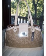 DKNY Tote Crosby Ego Signature bag shoulder bag  Hemp- Ivory $375 NWT - $79.32