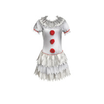 New Carnevil Clown Costume Adult Size Medium 8-10  Pennywise IT Halloween - $28.04