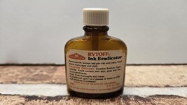 Vintage Brown Glass Bottle CARTER&#39;S RYTOFF INK ERADICATOR 2/3 Full - €6,69 EUR