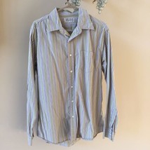 Lucky Brand Men&#39;s Striped Long Sleeve Casual Shirt - £9.29 GBP