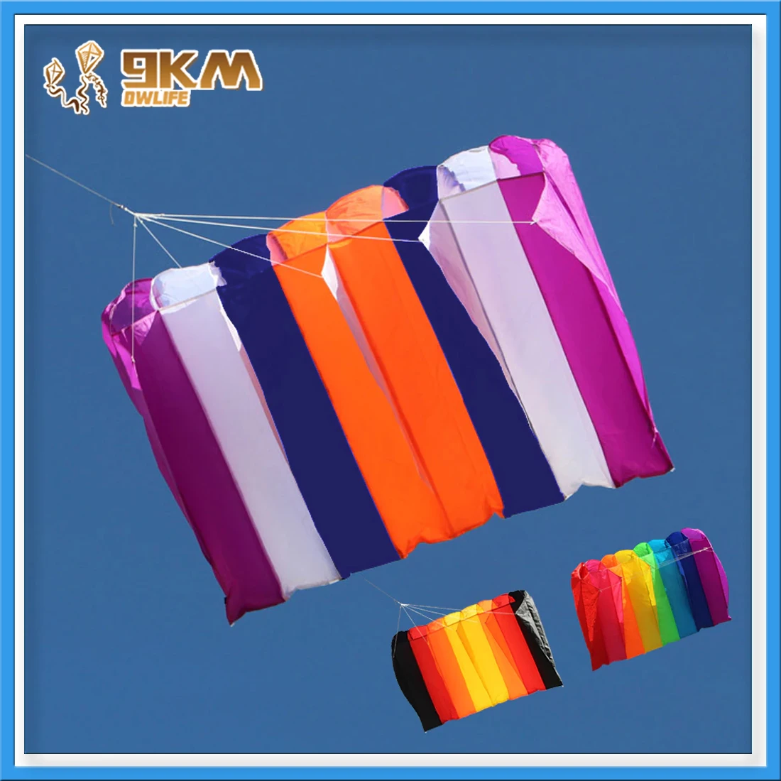 Foil pilot kite lifter line laundry pendant soft inflatable kite 30d ripstop nylon with thumb200