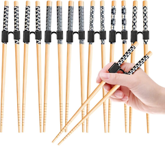 7 Pairs Reusable Training Chopsticks Helpers for Kids Adults Trainers Be... - £8.70 GBP