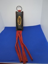 Genuine Leather &amp; Suede Fringe Key Ring with FORD Logo  Metal Key Ring - $21.78