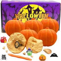 6 Pack Halloween Pumpkin Dig Kit - Dig 6 Halloween Toys for Kids Hallowe... - $9.41