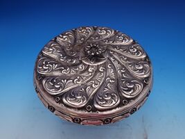 Italian 800 Silver Pastry Dish with Lid and flower finial Ornate c1935 (... - $27,267.18 MXN