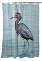 Betsy Drake Little Blue Heron Shower Curtain - £87.04 GBP