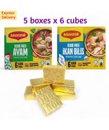 5 boxes x 60g Maggi Chicken Stock/Anchovy Stock Cubes Express Shipping - £22.63 GBP
