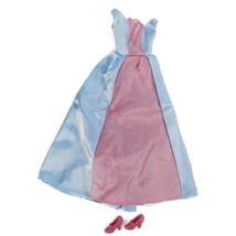 2002 Mattel Disney Cinderella Together Forever Set Blue &amp; Pink Gown Dress B2044 - £6.71 GBP