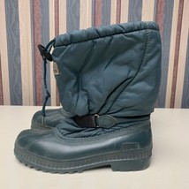 SOREL Tall Waterproof Womens Size 6 Rain Boot Teal Green Winter Vintage - £11.62 GBP