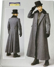 Butterick B6609 Men&#39;s Overcoat Costume Pattern Historical Great Coat 46 ... - $15.80