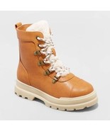 Art Class Girls Willa Zipper Lace Up Combat Boots Size 5 Cognac Color NEW - €25,20 EUR